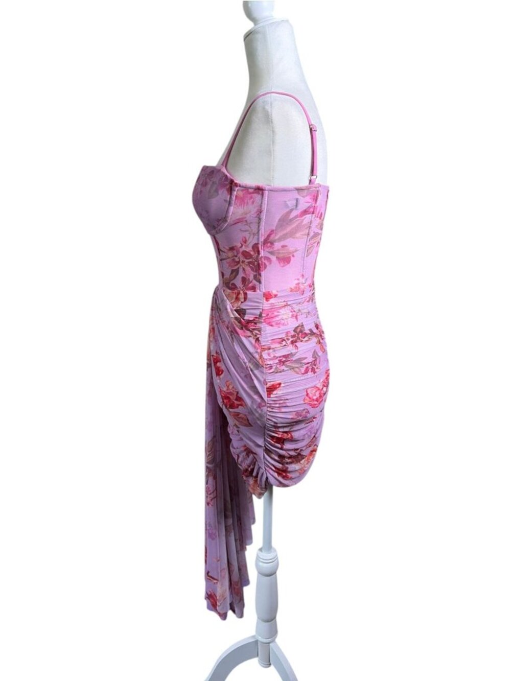 PatBo floral haze bustier mini dress SZ 2 Wedding Guest Look Cocktail Dress - Picture 9 of 15